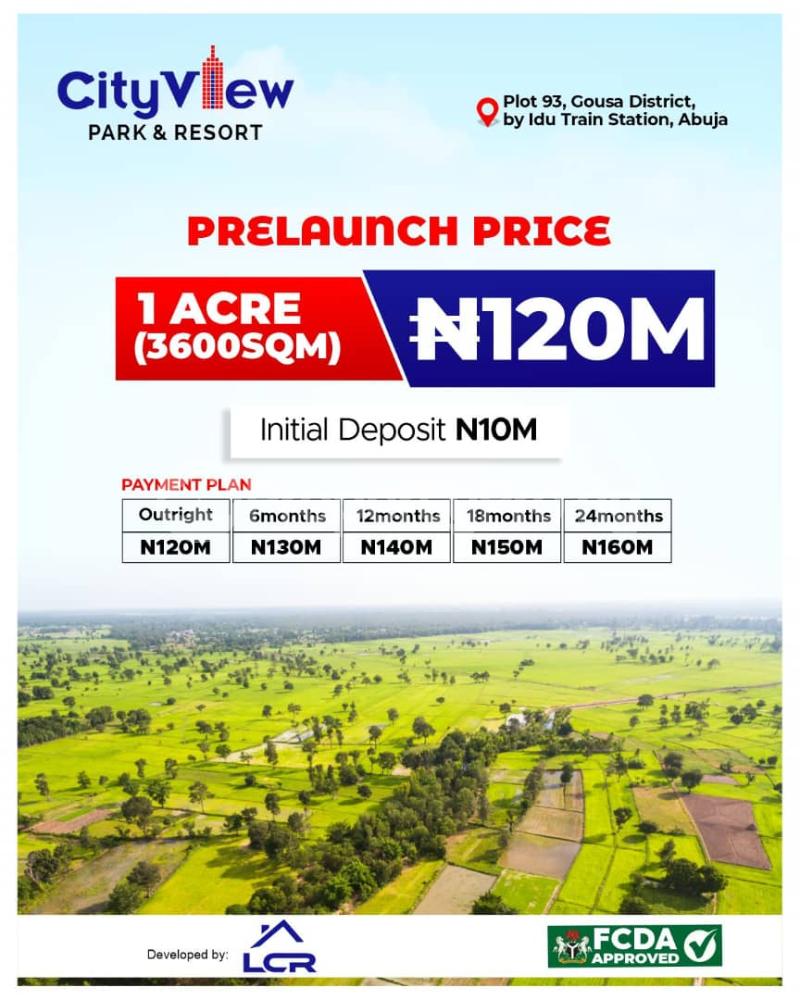 Land for sale University Of Abuja, Idu Train Station, Immigration Office, Idu Industrial (Institution and Research) Idu Abuja - 0