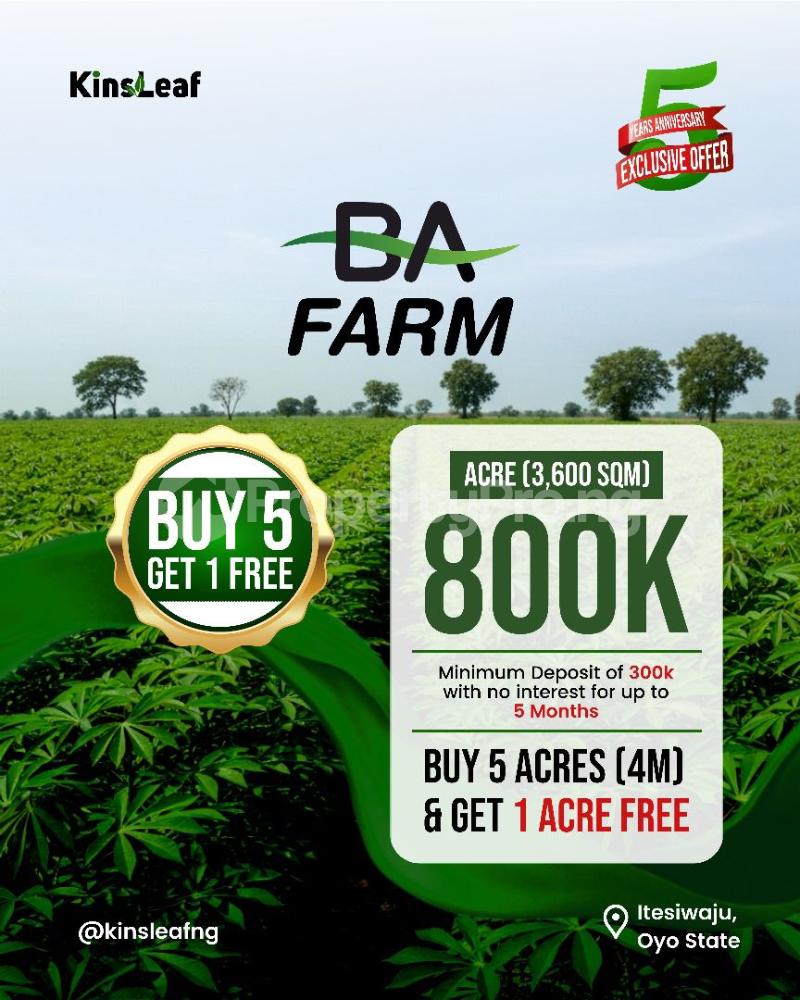 Land for sale Ba Farms Itesiwaju Oyo