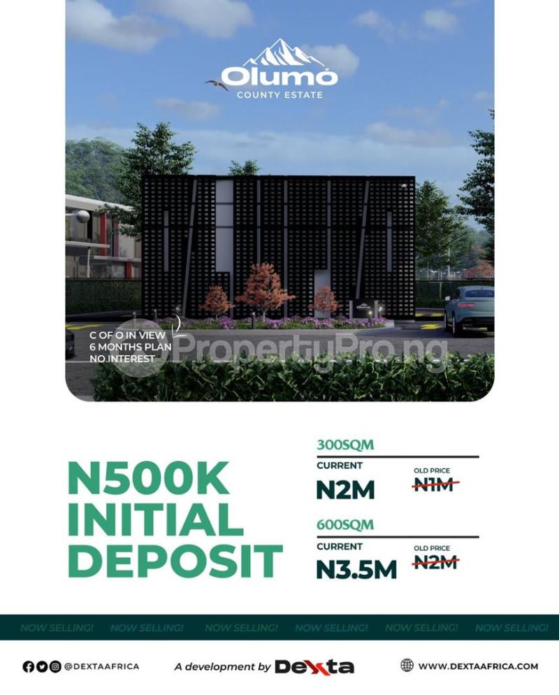 Land for sale Kobape / Olumo County Estate/ Abeokuta Ogun