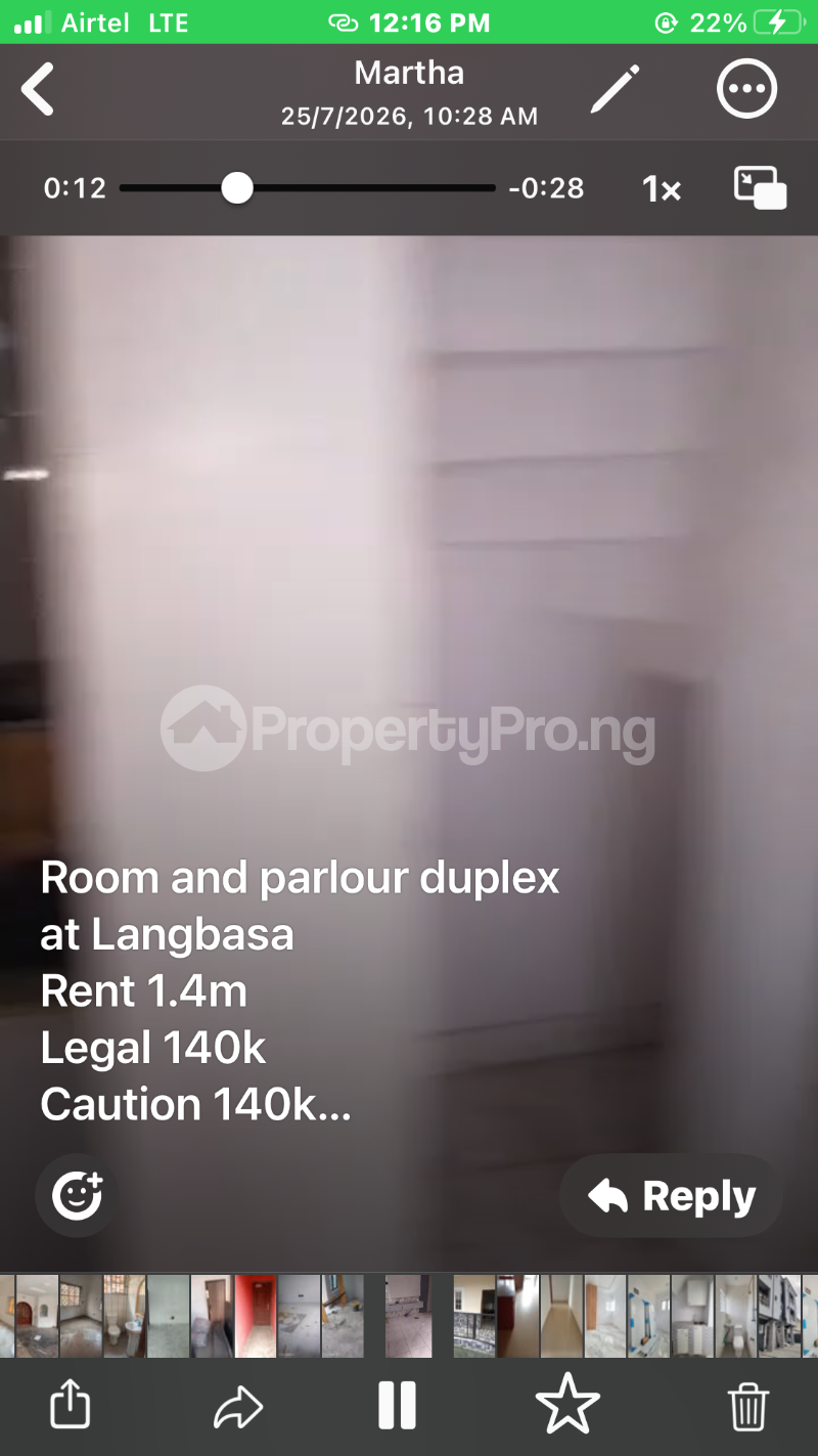 1 bedroom Flat / Apartment for rent Ado Roundabout Langbasa Ado Ajah Lagos