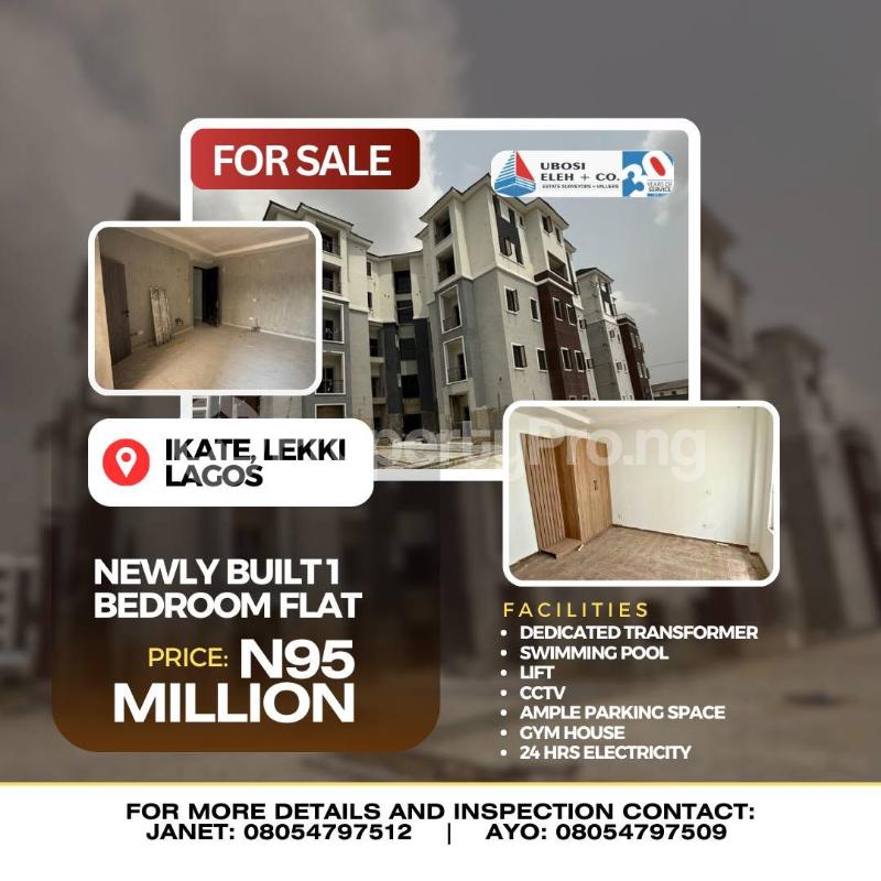 1 bedroom Flat / Apartment for sale Ikate Lekki Lagos