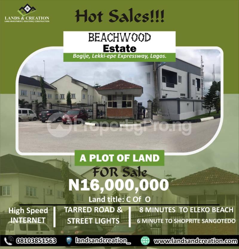 Land for sale Beechwood Estate, Along Lekki Epe Expressway, Bogije, Lagos State Bogije Sangotedo Lagos