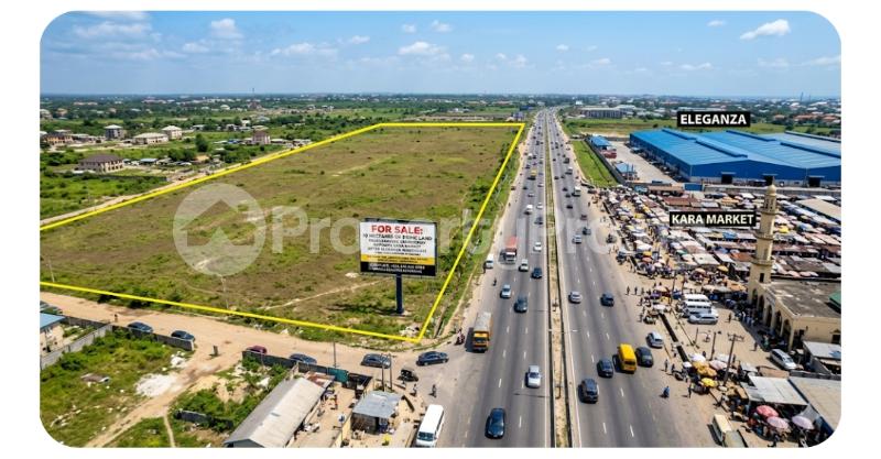 Land for sale Opposite Kara Market By Eleganza Warehouse Lekki Expressway Lekki Lagos