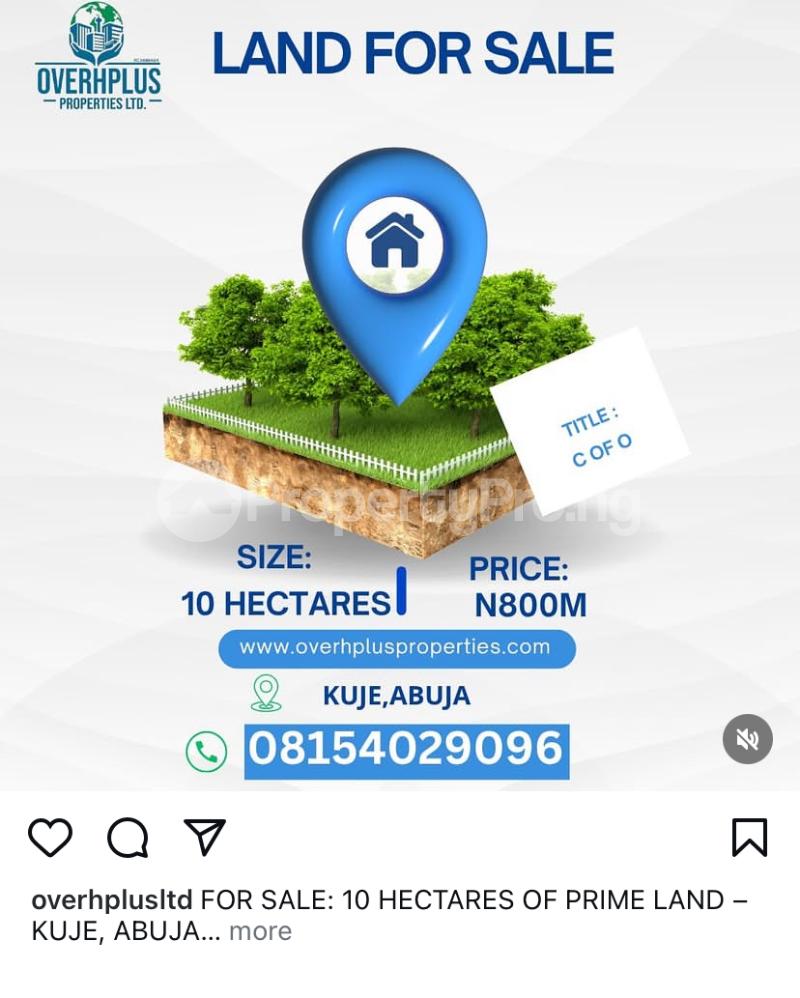 Land for sale Kuje Abuja