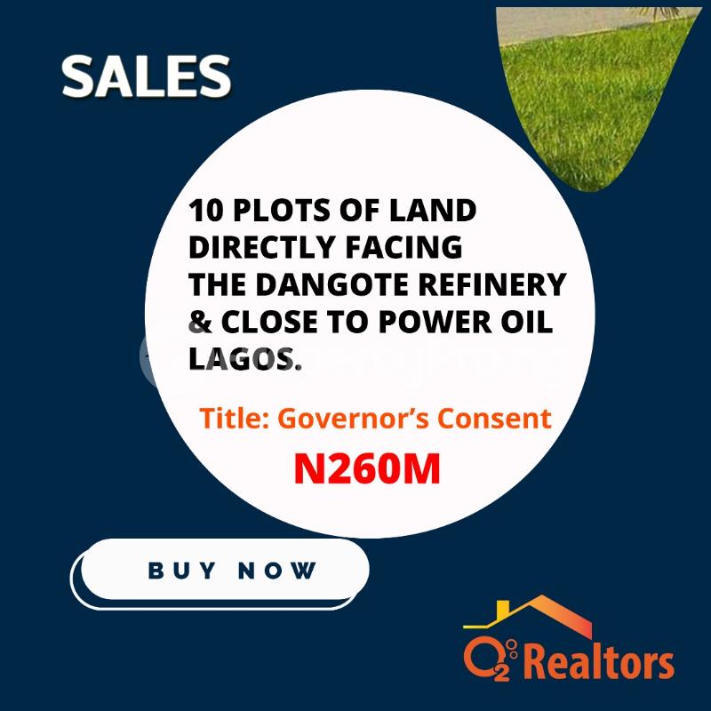 Land for sale Opposite Dangote Refinery Beside Power Oil Ibeju Lekki Eleko Ibeju-Lekki Lagos
