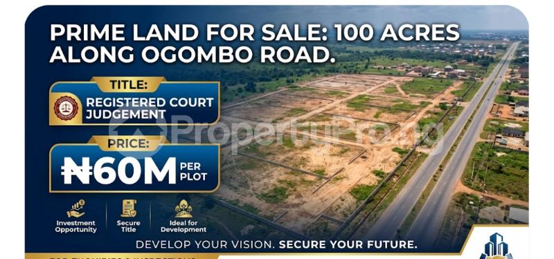 Land for sale Ogombo Road, Ogombo Ajah Lagos
