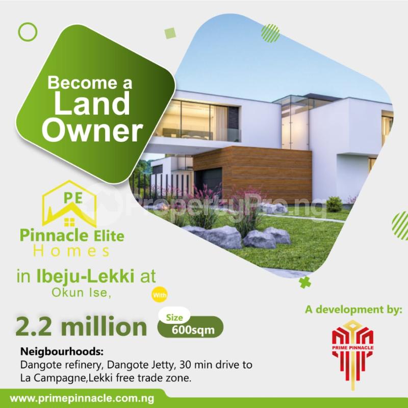 Land for sale Okun Ise Ise town Ibeju-Lekki Lagos