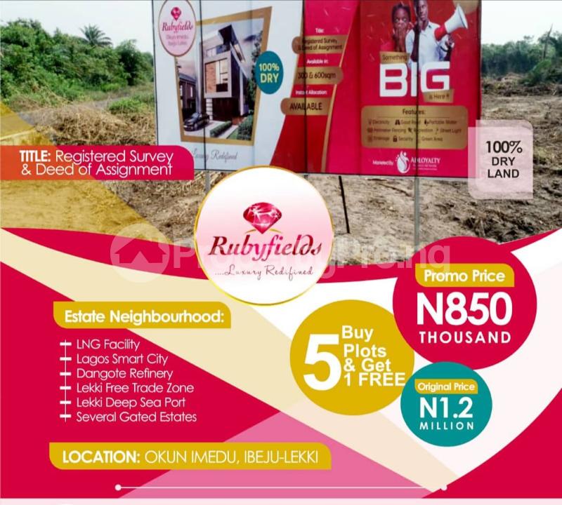 Land for sale Okun Imedu LaCampaigne Tropicana Ibeju-Lekki Lagos