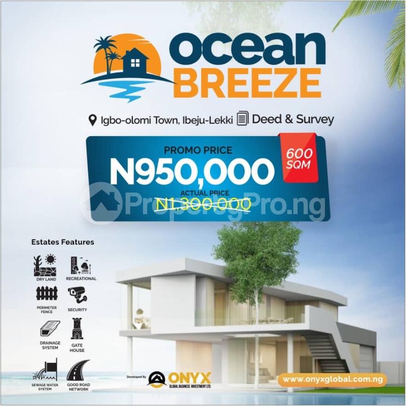 Land for sale Igbolomi Town Opposite The Lagoon Ibeju-Lekki Lagos - 0