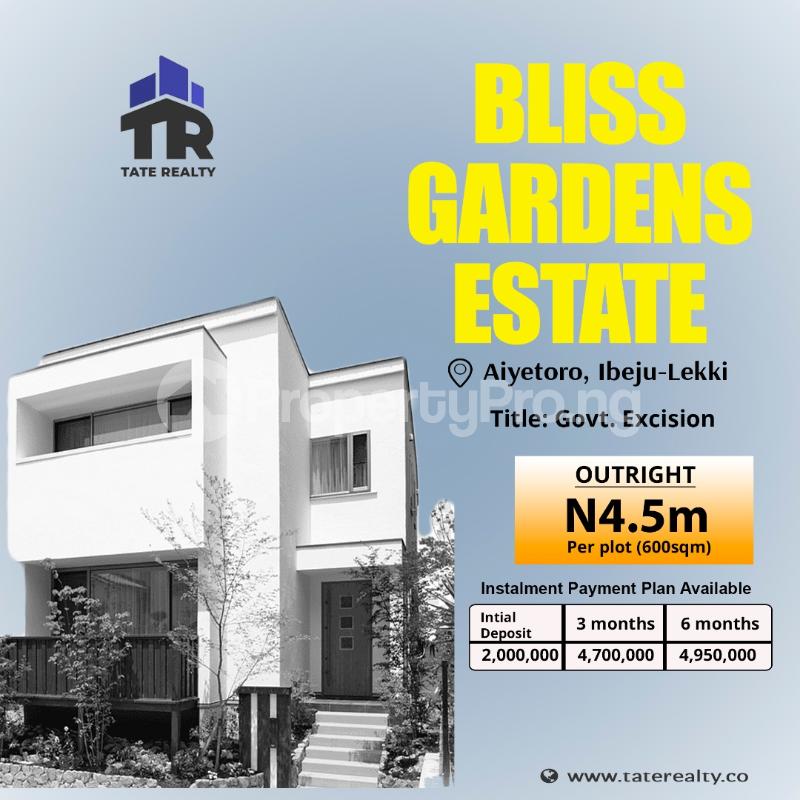 Land for sale Aiyetoro, Ibeju Lekki, Lagos. Directly Facing New International Airport. Free Trade Zone Ibeju-Lekki Lagos - 0