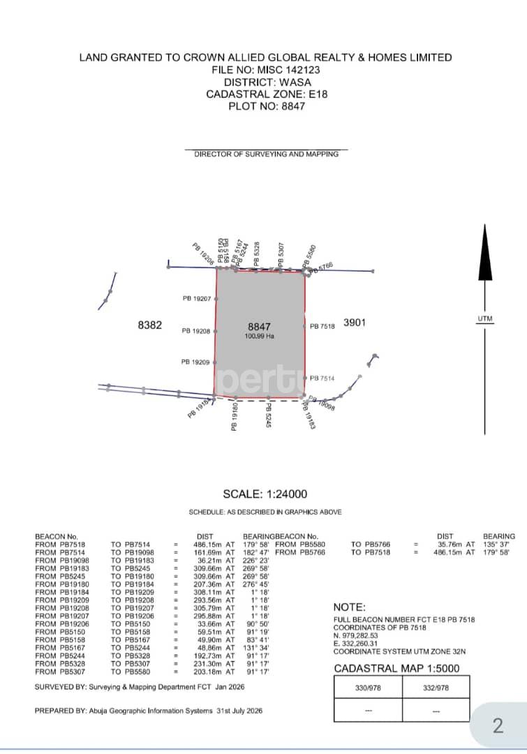 Land for sale Wasa Apo Abuja