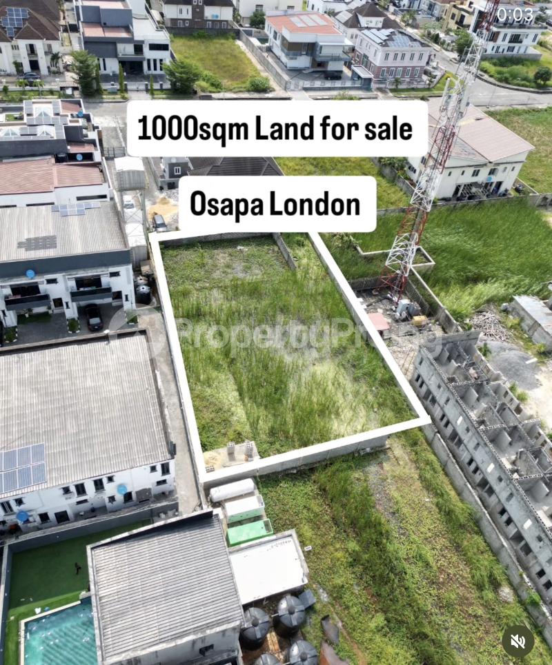 Land for sale Osapa london Lekki Lagos