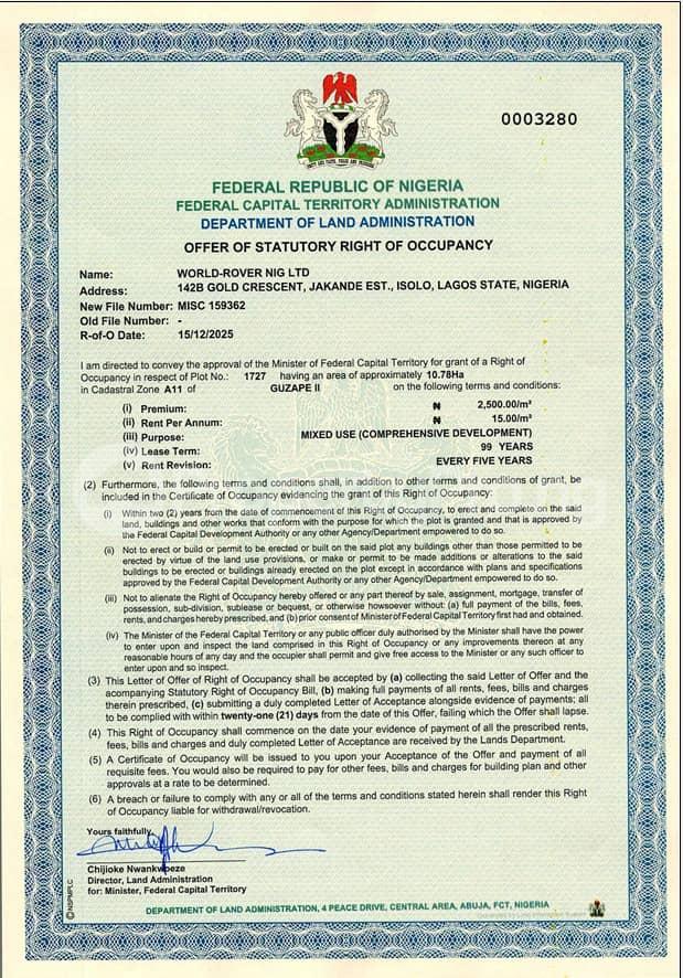 Land for sale Maitama 2 Maitama Abuja