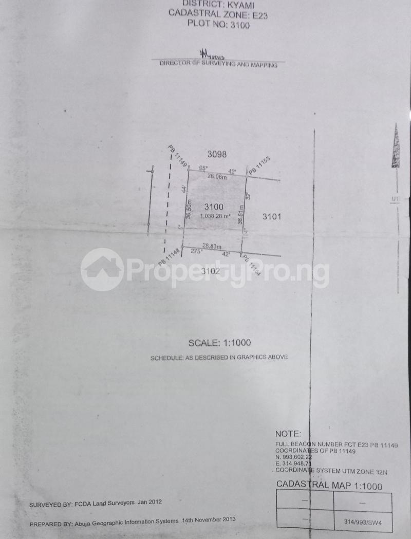 Land for sale Kyami Idu Abuja