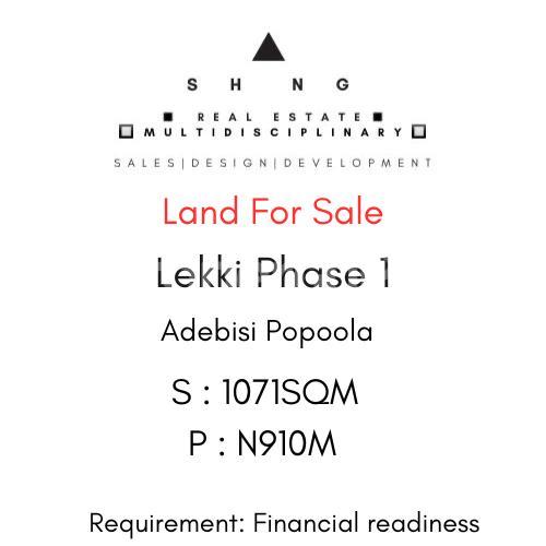 Land for sale Adebisi Popoola Lekki Phase 1 Lekki Lagos