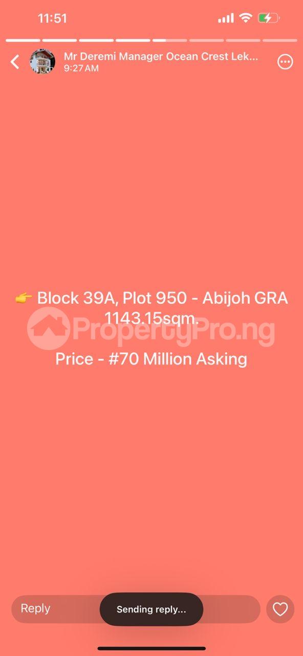 Land for sale Sangotedo Lagos