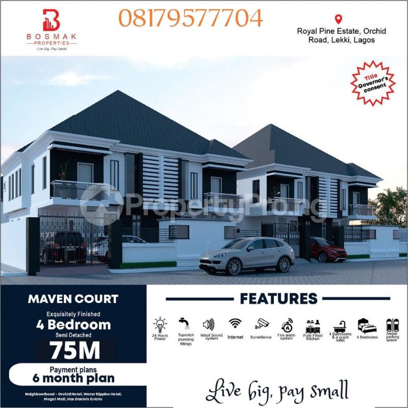 4 bedroom House for sale Orchid, Royal Pine Estate Lekki Lagos