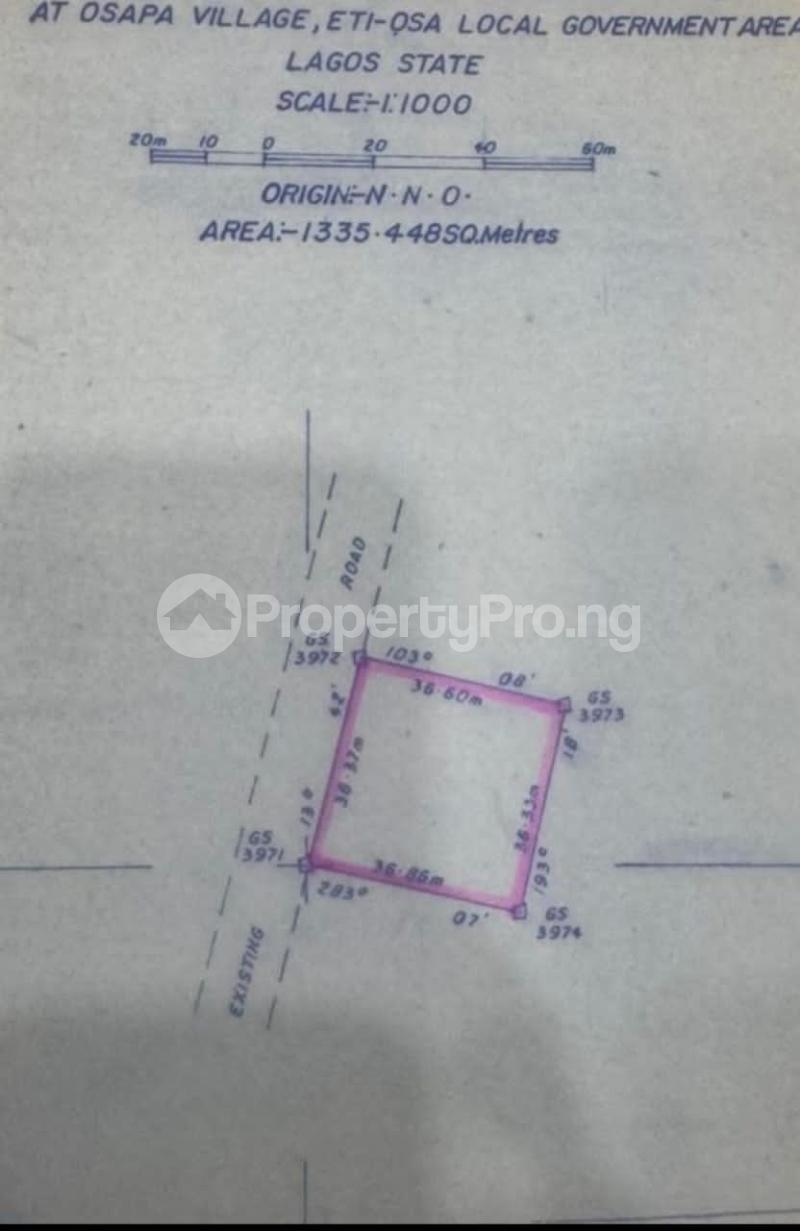 Land for sale Pinnock Estate Osapa london Lekki Lagos