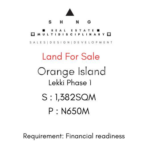 Land for sale Orange Island Lekki Phase 1 Lekki Lagos