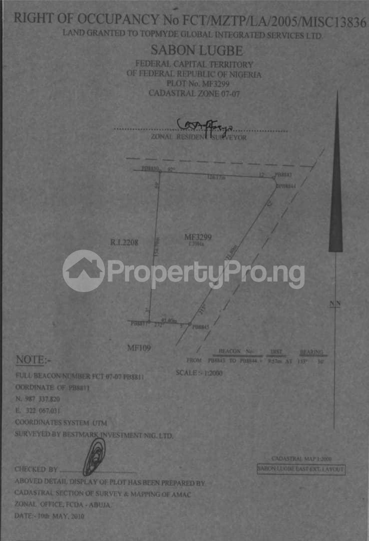 Land for sale Lugbe Abuja