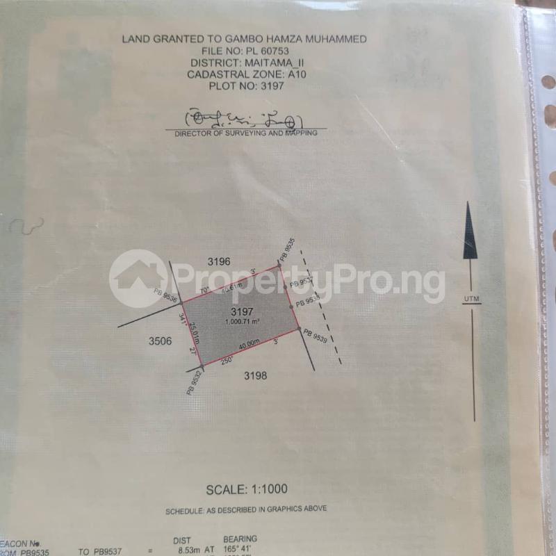 Land for sale Phase 2 Maitama Abuja