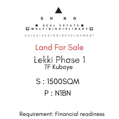 Land for sale Tf Kuboye Lekki Phase 1 Lekki Lagos