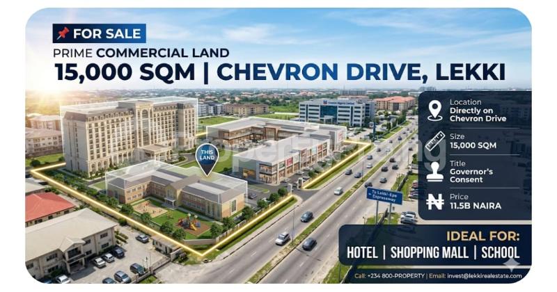 Land for sale Chevron Drive Lekki Lagos