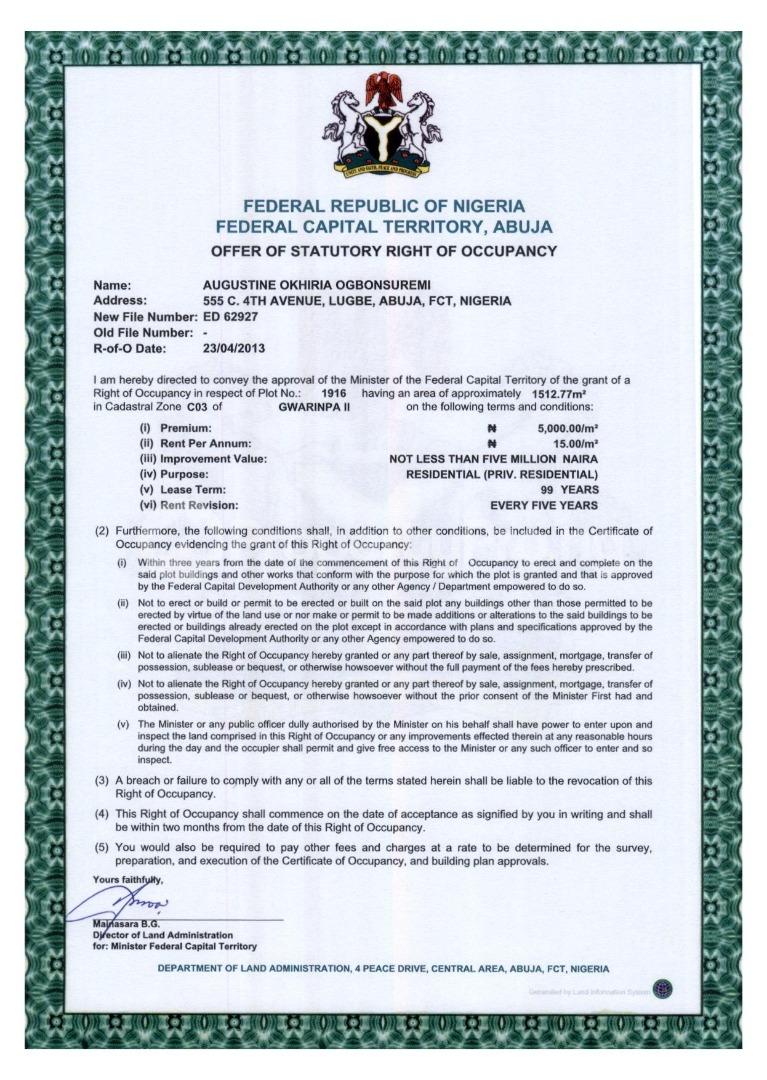 Land for sale Gwarinpa Ii By Godab Estate Road Gwarinpa Abuja