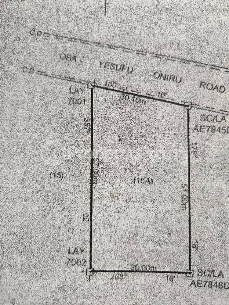 Land for sale ONIRU Victoria Island Lagos