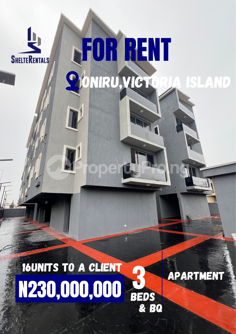 3 bedroom Flat / Apartment for rent Off Palace Road ONIRU Victoria Island Lagos