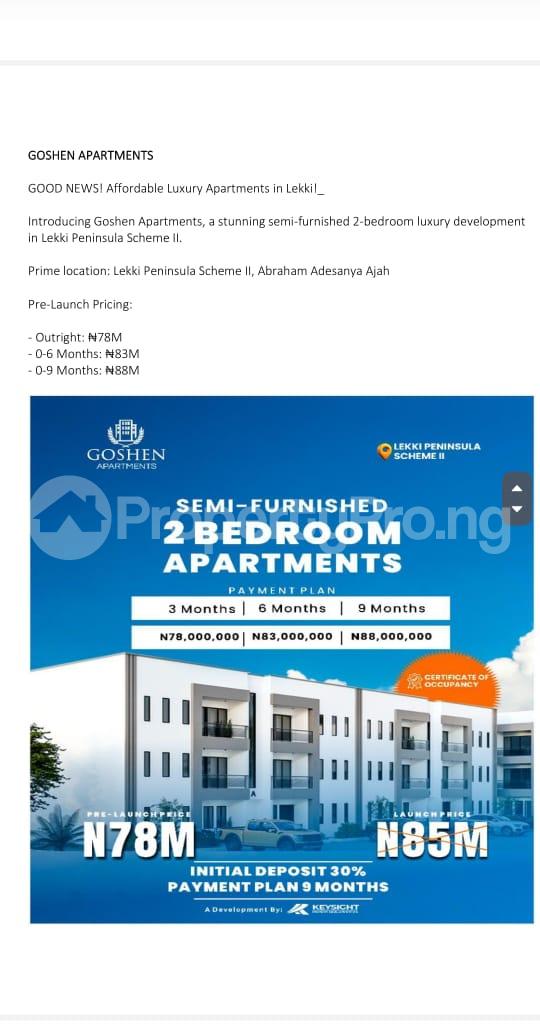 2 bedroom Land for sale Lekki Scheme 2 Ajah Lagos