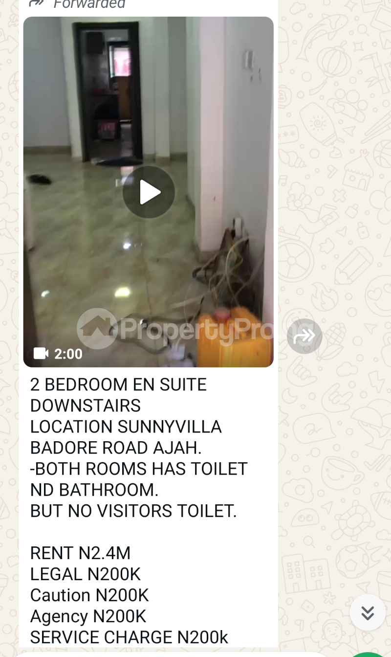 2 bedroom Flat / Apartment for rent Sunny Villa Estate Ado Ajah Lagos
