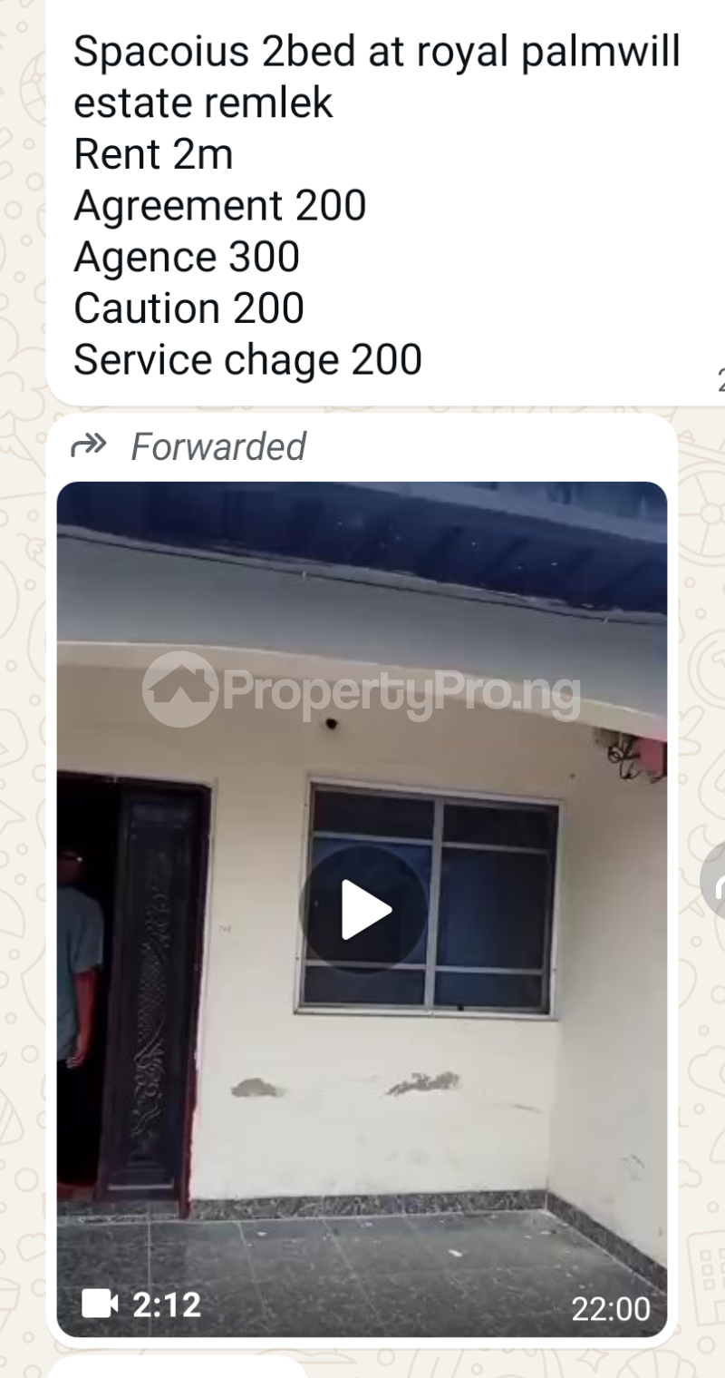 2 bedroom Flat / Apartment for rent Royal Palm Estate Badore Ajah Lagos