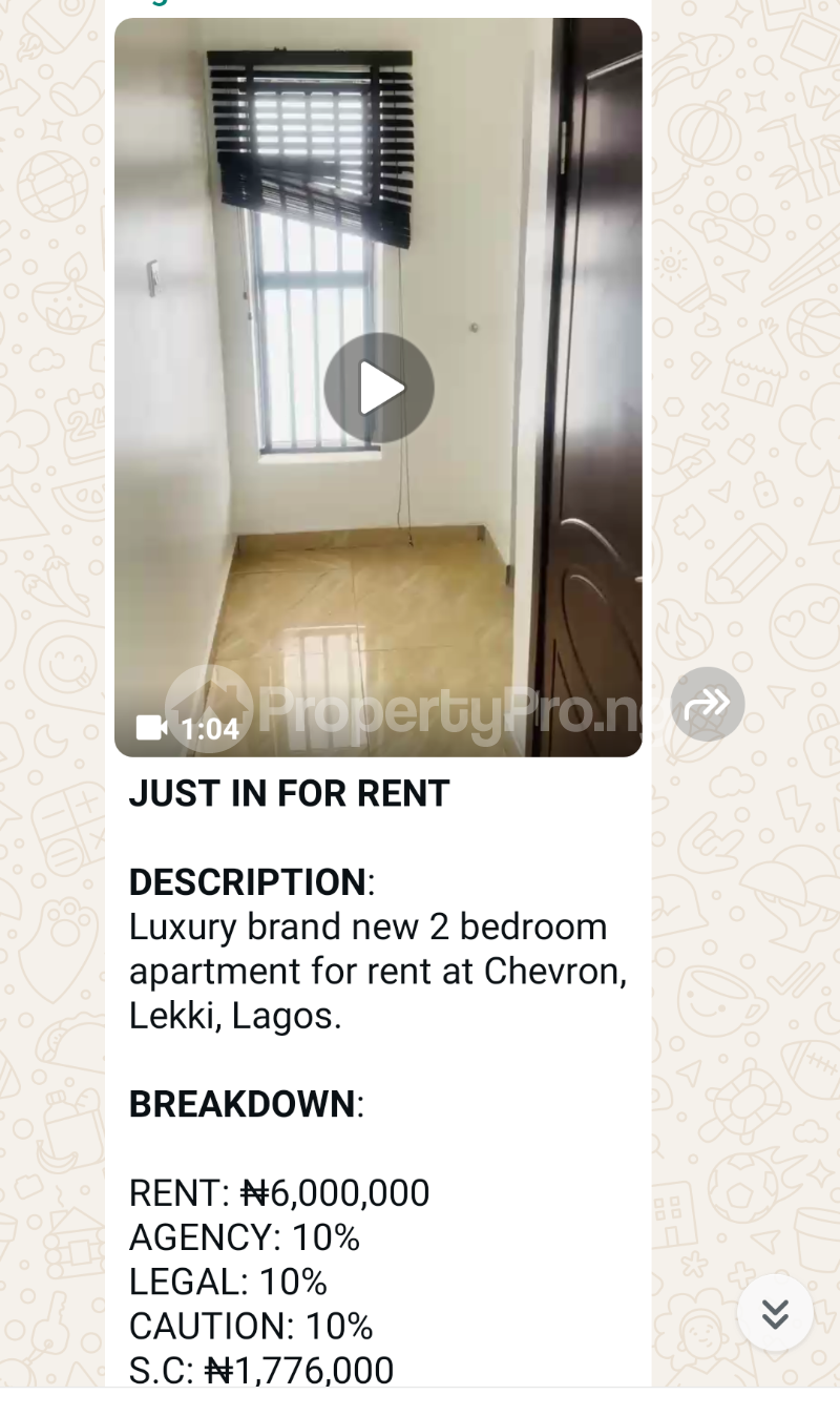 2 bedroom Flat / Apartment for rent Lekki Chevron Lekki Lagos