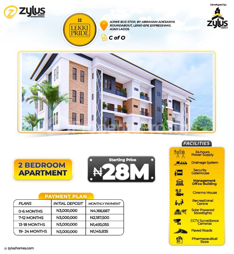 2 bedroom Flat / Apartment for sale Abraham adesanya estate Ajah Lagos