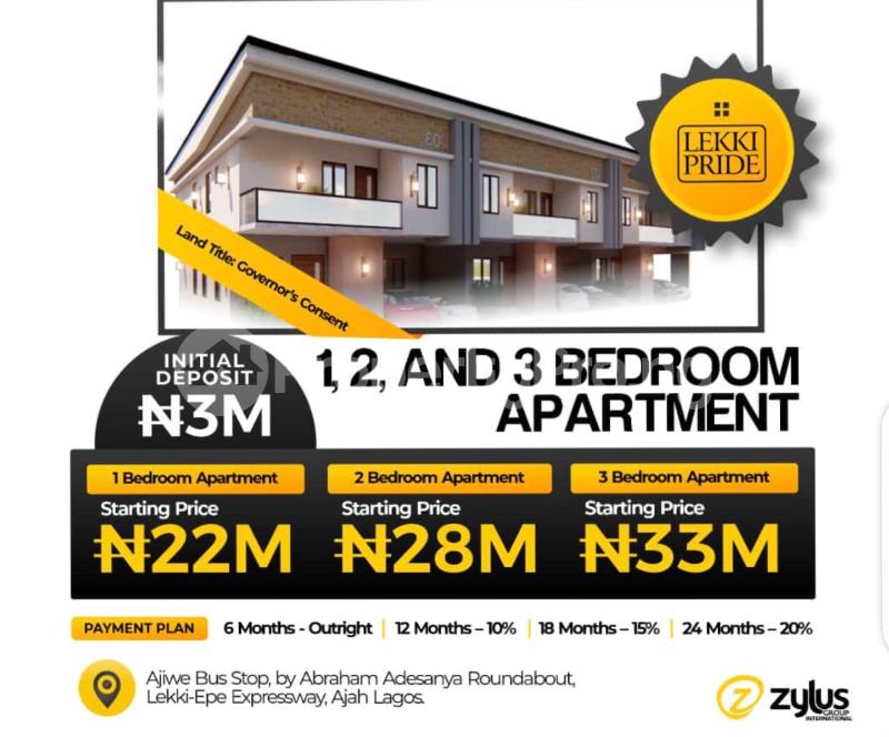 2 bedroom Flat / Apartment for sale Ajiwe Ajah Lagos - 1