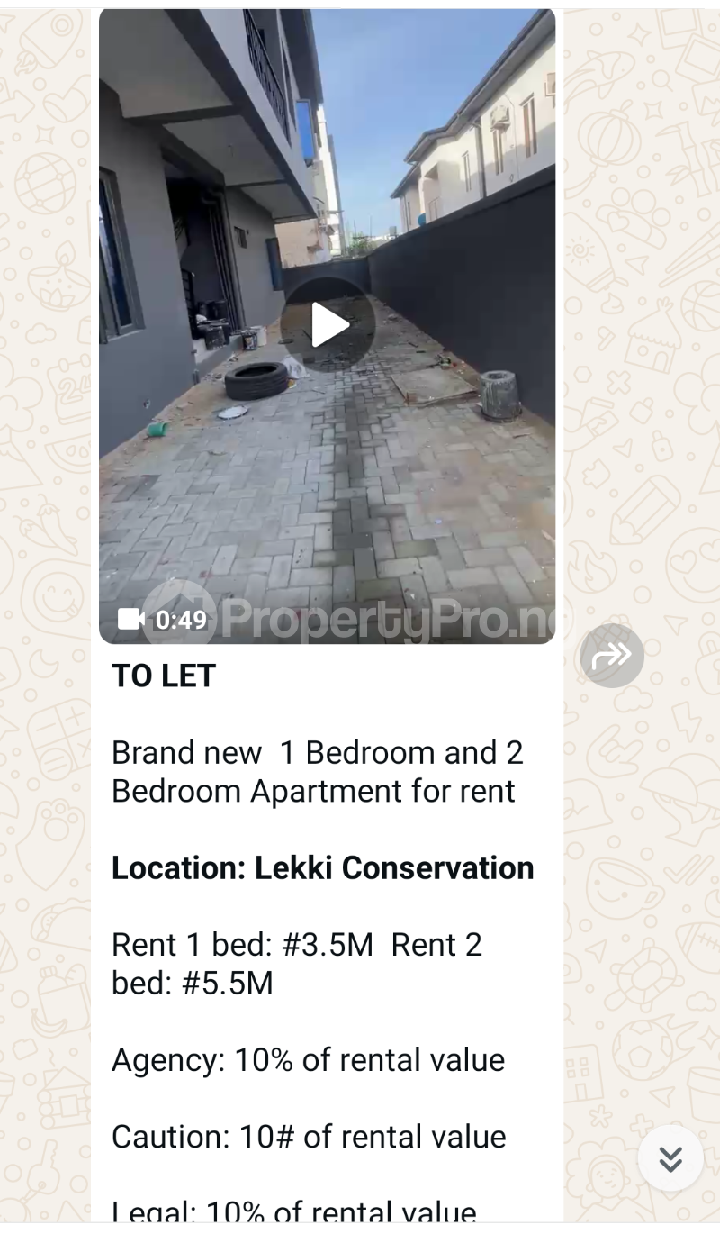 2 bedroom Flat / Apartment for rent In An Estate Lekki Conservation Centre Lekki Lagos