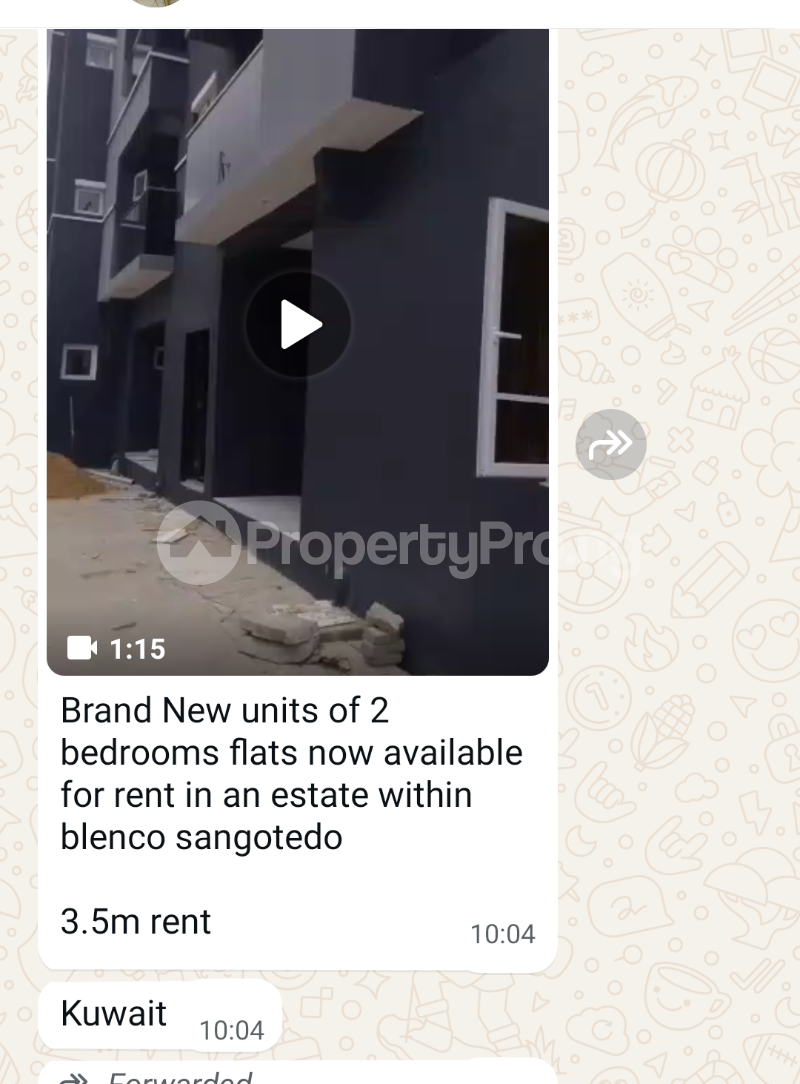 2 bedroom Flat / Apartment for rent Sangotedo Blanco Sangotedo Ajah Lagos