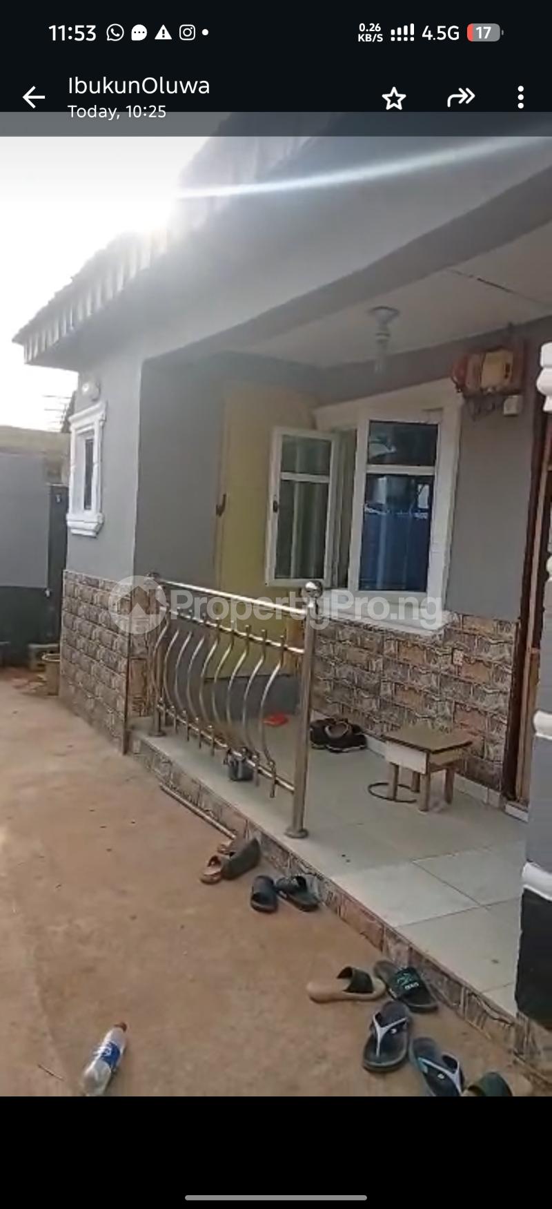 2 bedroom House for sale Oke Afah Magboro Obafemi Owode Ogun