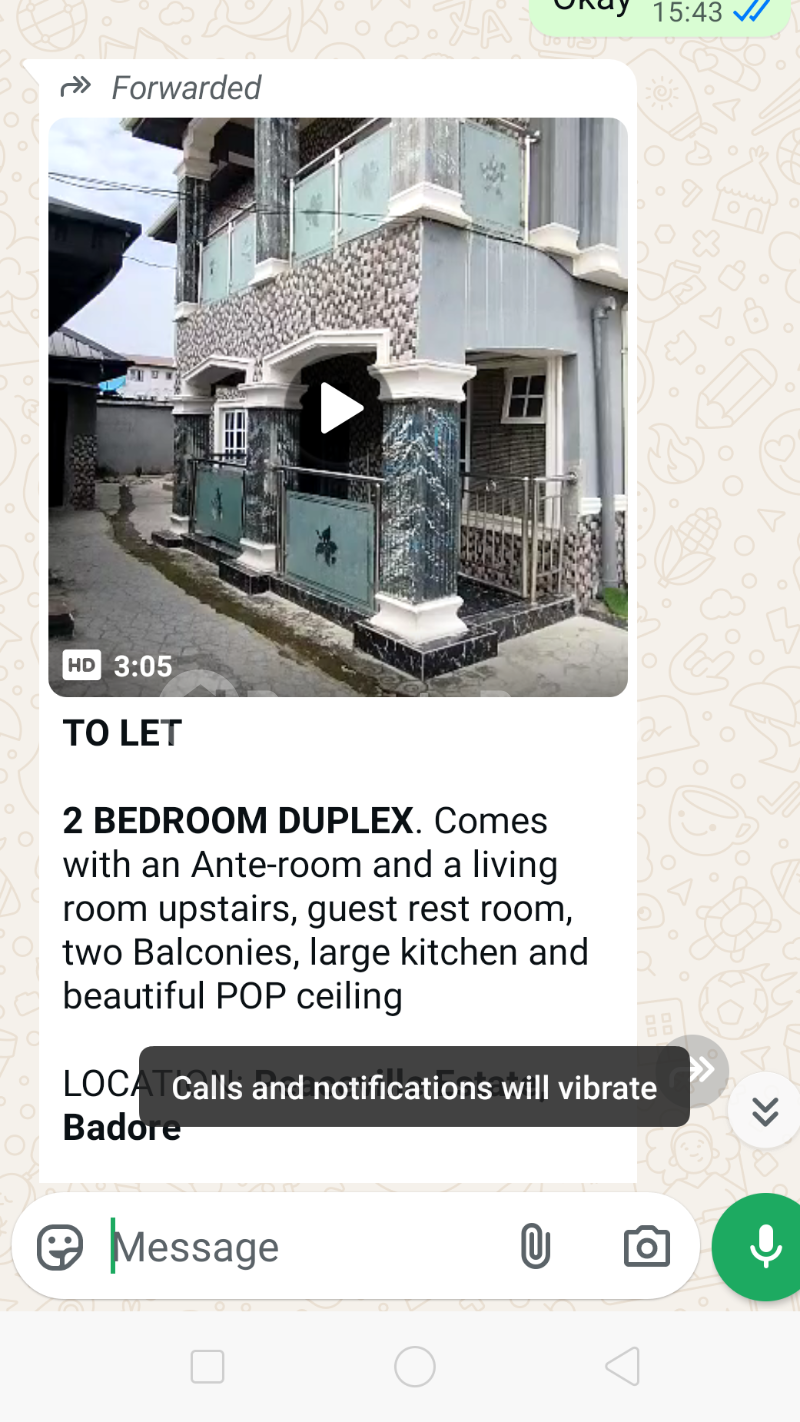 2 bedroom House for rent Peace Ville Estate Badore Badore Ajah Lagos