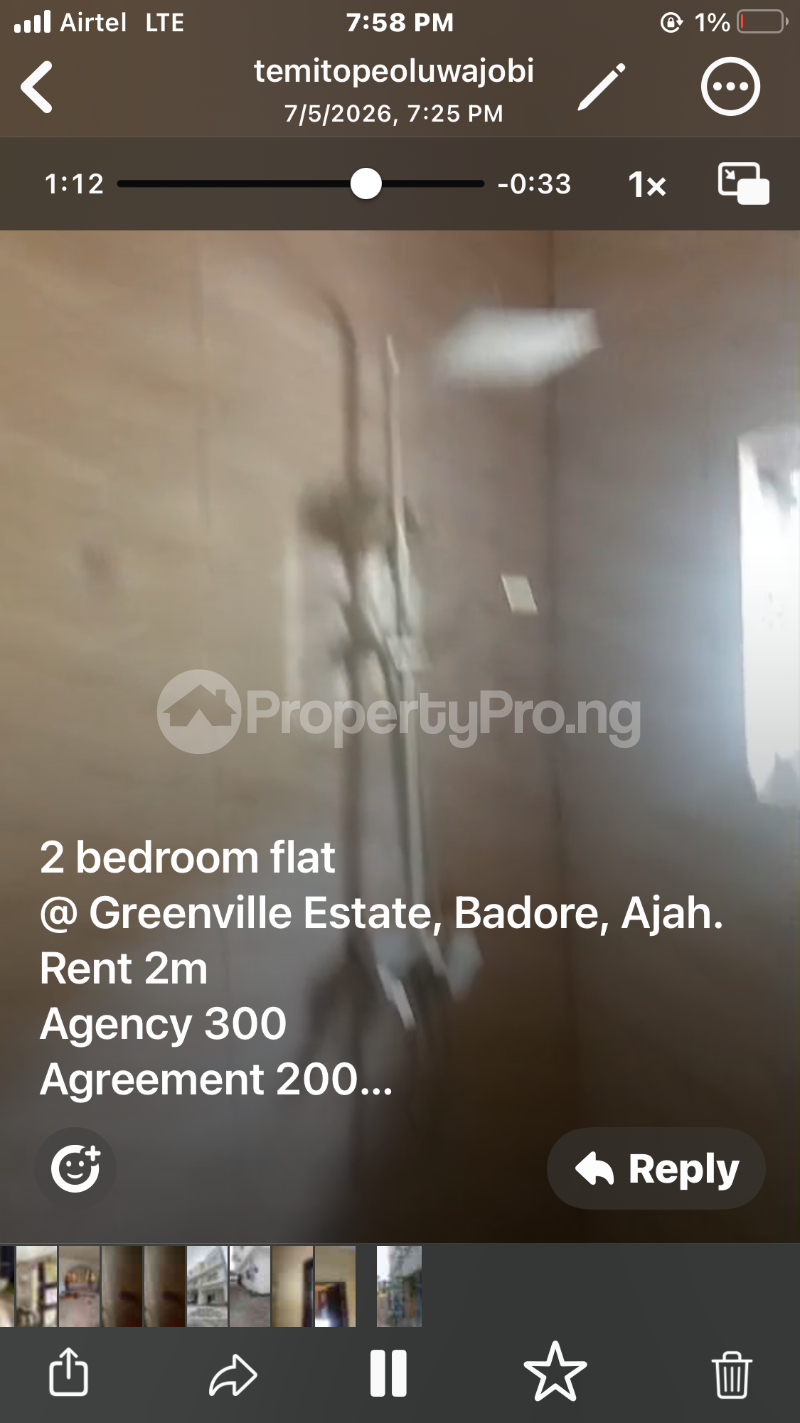 2 bedroom Flat / Apartment for rent Greenville Bus Stop Badore Ajah Lagos