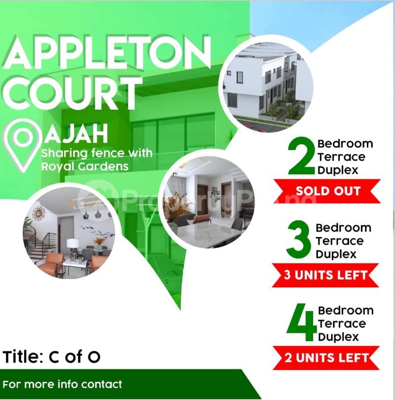 3 bedroom House for sale Appleton Court Ajah Lagos