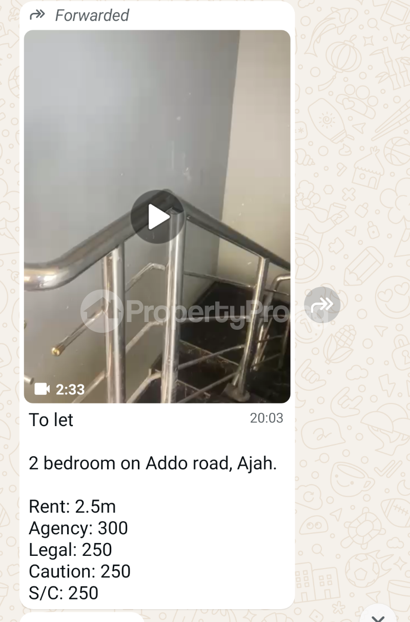 2 bedroom Flat / Apartment for rent Akins Ado Road Ajah Lagos