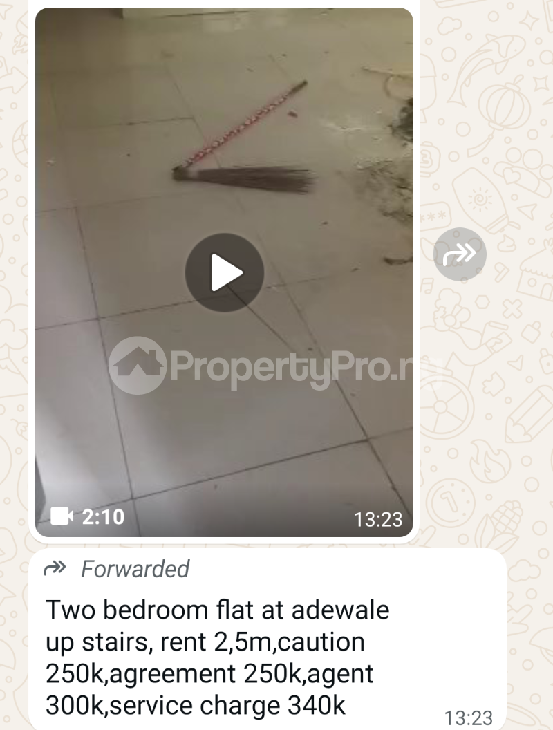2 bedroom Flat / Apartment for rent Adewale Estate Badore Ajah Lagos
