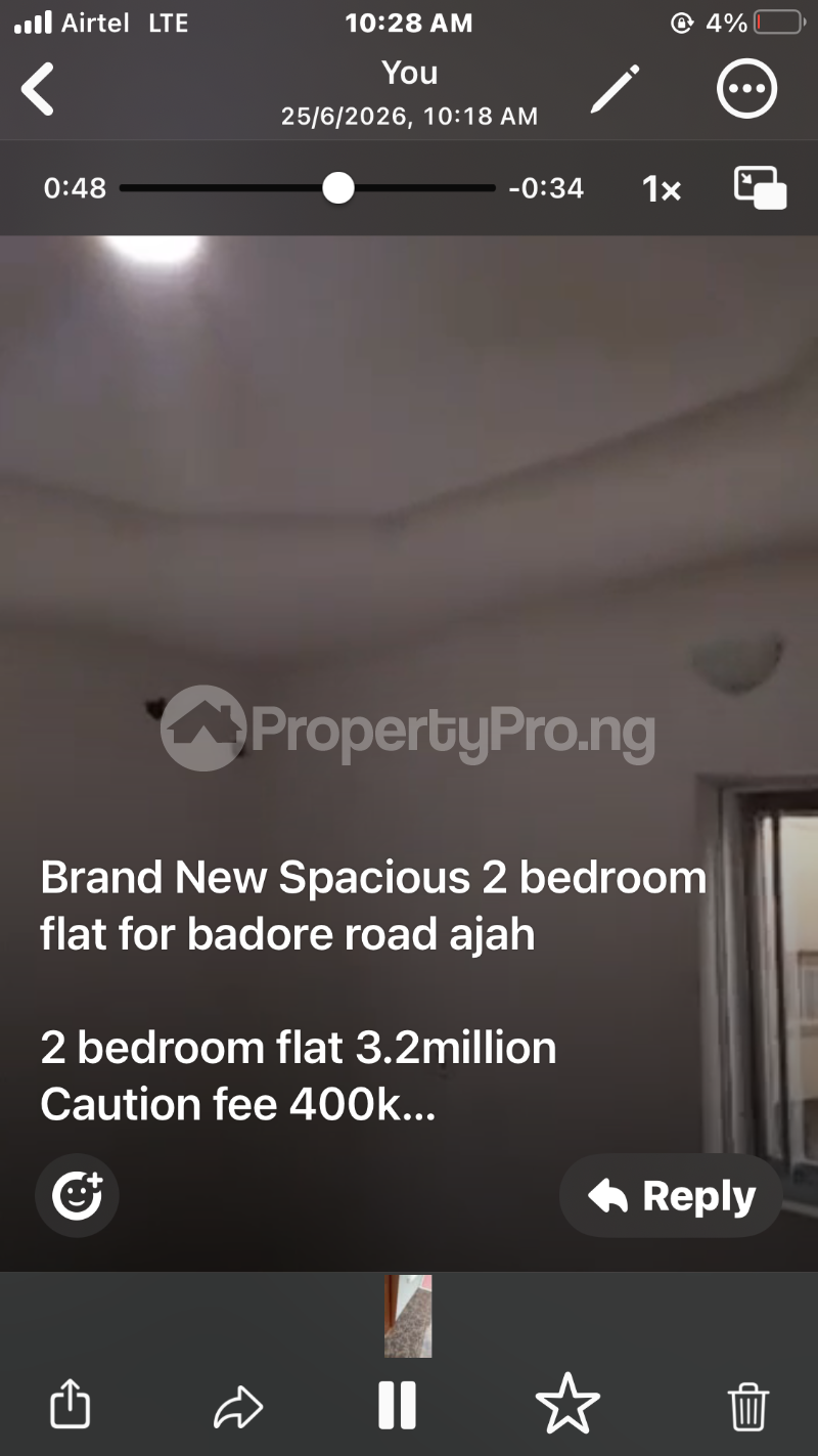 2 bedroom Flat / Apartment for rent Badore Ajah Easide Badore Ajah Lagos