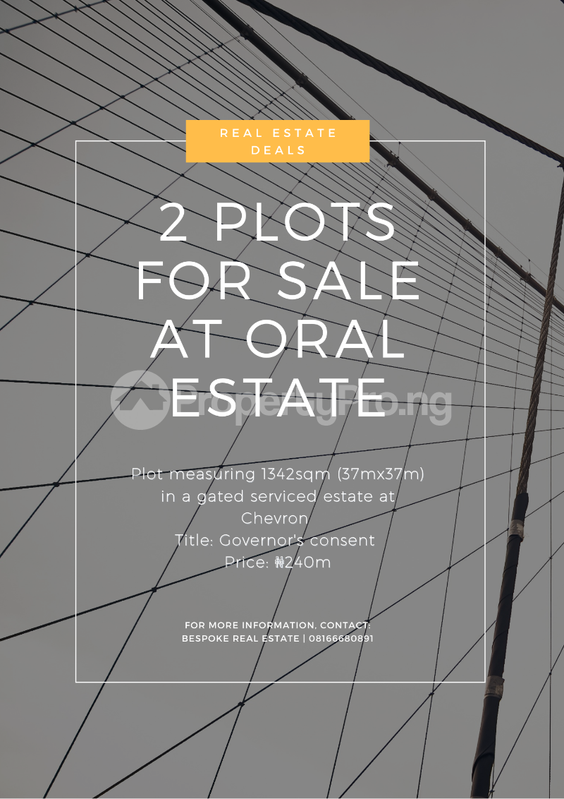 Land for sale Oral Estate chevron Lekki Lagos