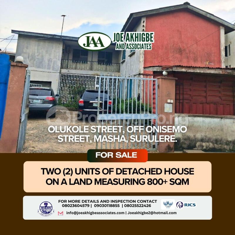 House for sale Onisemo Street Masha Surulere Lagos