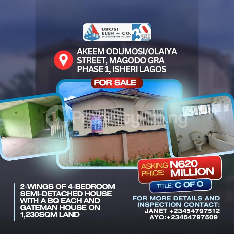 Flat / Apartment for sale Akeem Odumosi/olaiya Street, Magodo Gra Phase 1, Isheri Egbe/Idimu Lagos