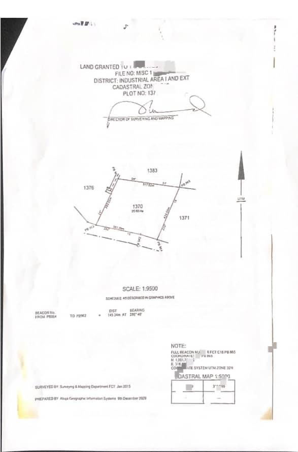 Land for sale Idu Abuja