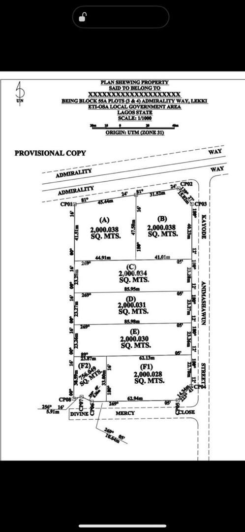 Land for sale At Block 55 Plot 3 A Kayode Animashaun Street Via Admiralty Lekki Lagos
